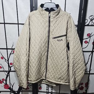 Obermeyer Men's Quilted Beige Jacket Size L